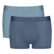 Sloggi 2P SLG Base Soft Trunk Blå Small Herre