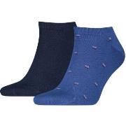 Tommy Hilfiger Strømper 2P Cotton Sneaker Socks Small Pattern Marine/B...