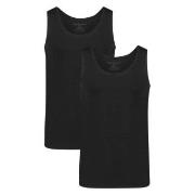 Bamboo basics 2P Stef Singlet Svart Large Herre