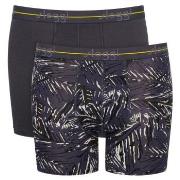 Sloggi 2P Men Start Short C2P Gråmelerad bomull Large Herre