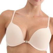 Triumph BH Pure Micro Push Up Bra With Front Closure Beige D 75 Dame