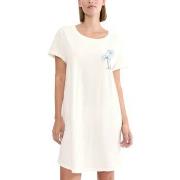 Triumph Nightdress Short Sleeve Offwhite bomull 36 Dame