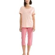 Triumph PK 02 Capri Pyjama Set Rosa bomull 44 Dame
