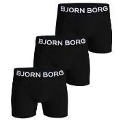 Björn Borg 3P Organic Cotton stretch Boxer Svart XX-Large Herre
