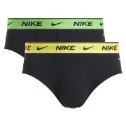 Nike 4P Everyday Cotton Stretch Brief Mørkgrå  bomull Large Herre