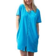 Trofe Short Sleeved Beachrobe Turkis X-Large Dame
