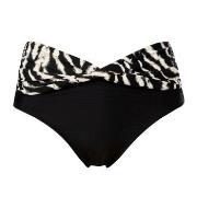 Trofe Artbrush Bikini Midi Brief Svart/Hvit 40 Dame