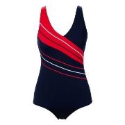Trofe Chlorine-resistant Swimsuit Marine/Rød polyester 44 Dame