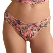 Hanky Panky Truser 2P Printed Low Rise Thong Blomstret nylon One Size ...