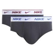 Nike 4P Everyday Cotton Stretch Brief Grå bomull Large Herre