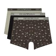 Armani Logo Boxer With Long Leg 3P Mixed bomull X-Large Herre