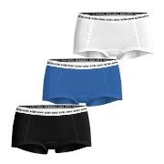Björn Borg Truser 3P Logo Boxers Shorts Svart/Blå bomull Large Dame