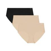 Under Armour Truser 3P Pure Stretch No Show Hipster Svart m Beige X-Sm...