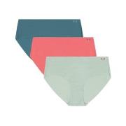Under Armour Truser 3P Pure Stretch No Show Hipster Mixed X-Small Dame
