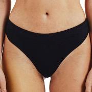 Bread and Boxers Cotton Thong Truser 2P Svart økologisk bomull Small D...
