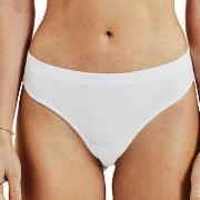 Bread and Boxers Cotton Thong Truser 2P Hvit økologisk bomull Small Da...