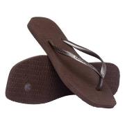 Havaianas Slim Square Mørkbrun  Str 37/38 Dame
