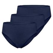 Schiesser Truser 3P Essentials Cotton Briefs Mørkblå bomull 44 Dame