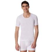 Schiesser Classics Short Sleeve Shirt 3XL-6XL Hvit bomull 3XL Herre