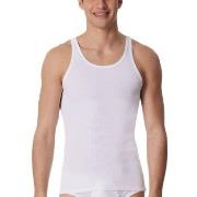 Schiesser Original Double Rib Undershirt Hvit bomull X-Large Herre