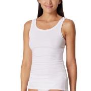 Schiesser Pure Rib Organic Cotton Top Hvit 36 Dame