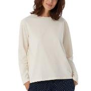 Schiesser Women Mix and Relax Long Sleeved Shirt Krem bomull 42 Dame