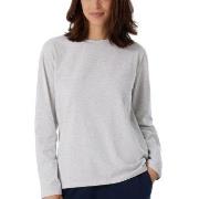Schiesser Women Mix and Relax Long Sleeved Shirt Lysgrå bomull 36 Dame