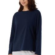 Schiesser Women Mix and Relax Long Sleeved Shirt Mørkblå bomull 42 Dam...