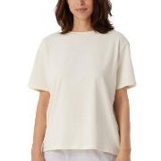 Schiesser Women Mix and Relax T-Shirt Krem bomull 46 Dame