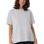 Schiesser Women Mix and Relax T-Shirt Lysgrå bomull 34 Dame