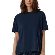 Schiesser Women Mix and Relax T-Shirt Mørkblå bomull 36 Dame