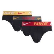 Nike 3P Dri-Fit Essential Micro Hip Brief Svart/Gul polyester Large He...