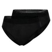 Schiesser Truser 2P Care Rio Period Pants Svart bomull 42 Dame
