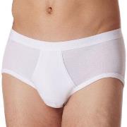 Schiesser Fine Rib Sport Brief 3XL-6XL Hvit bomull 5XL Herre