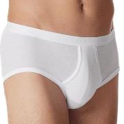 Schiesser 2P Fine Rib Sport Briefs 3XL-4XL Hvit bomull 4XL Herre