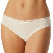 Schiesser Truser Unique Cotton Rio Brief With Lace Krem bomull 46 Dame