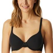 Schiesser BH Unique Cotton Wired Bra Svart bomull A 95 Dame
