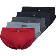 JBS 5P Organic Cotton Mini Slip Brief Svart/Rød økologisk bomull Small...
