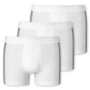 Schiesser 3P 95-5 Stretch Shorts 3XL-4XL Hvit bomull 4XL Herre