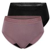 Schiesser Truser 2P Care Retro Period Pants Mixed bomull 36 Dame