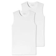 Schiesser 2P Organic Cotton Tank Top Hvit bomull X-Large Herre
