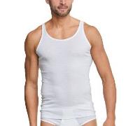 Schiesser Original Classics Fine Rib Undershirt Hvit bomull Large Herr...