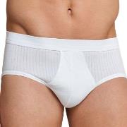 Schiesser 2P Sport Briefs With Fly Hvit bomull Large Herre