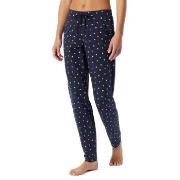 Schiesser Women Mix and Relax Cotton Pants Hvit/Marine bomull 34 Dame