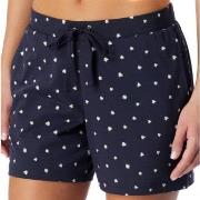Schiesser Women Mix and Relax Cotton Shorts Hvit/Marine bomull 36 Dame