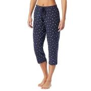Schiesser Women Mix and Relax Pants Hvit/Marine bomull 44 Dame