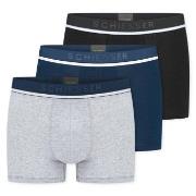 Schiesser 3P Organic Cotton Woven Boxer Brief Mørkblå bomull Medium He...