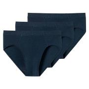 Schiesser 3P Supermini Organic Cotton Briefs Mørkblå bomull X-Large He...
