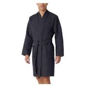 Schiesser Waffle Bathrobe Antracit bomull Medium Herre