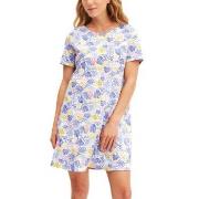 Calida Coastal Dreams Sleepshirt Hvit/Blå bomull Medium Dame